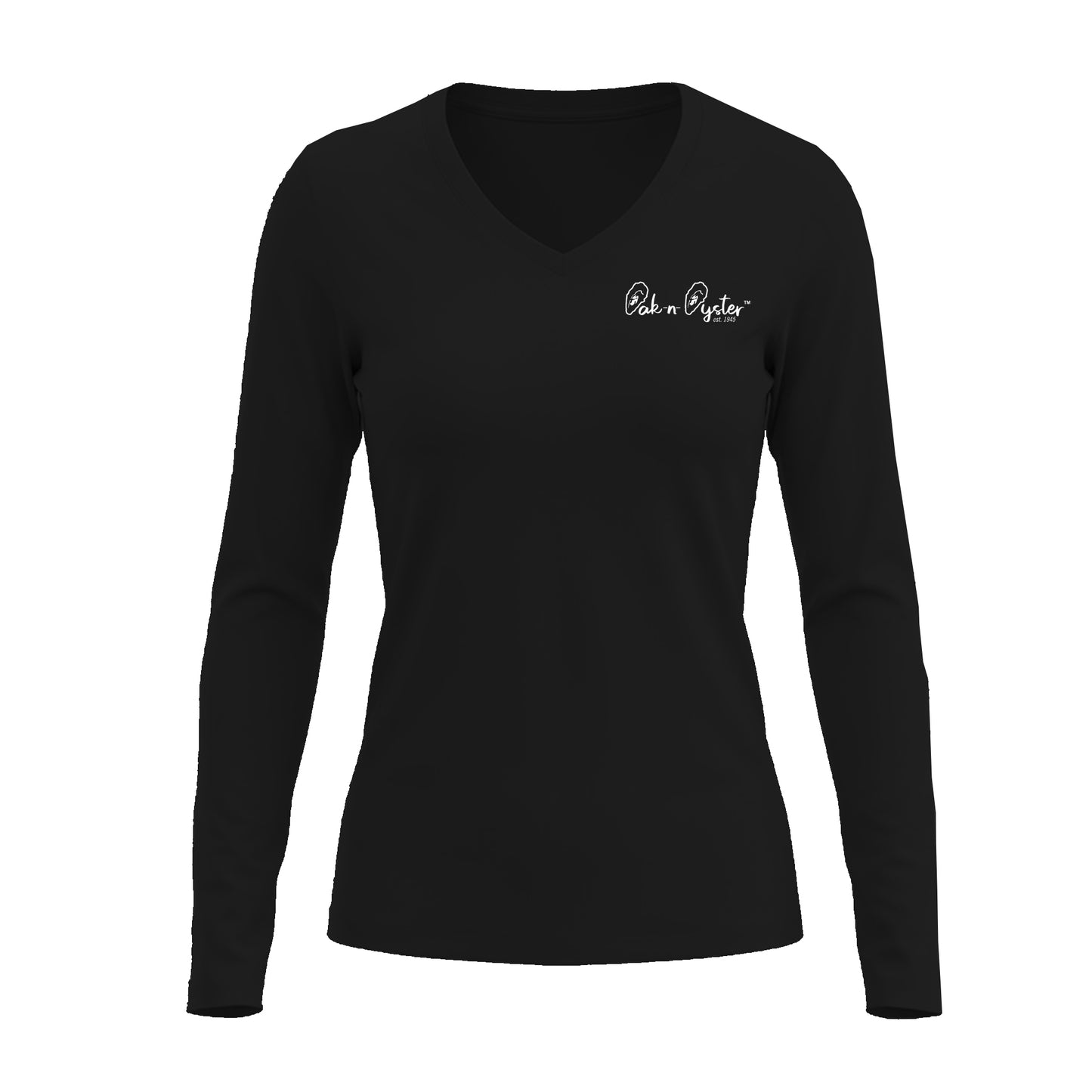 Shark Tooth Island: Ladies' V-Neck Long-Sleeve Dri-Fit SPF 50