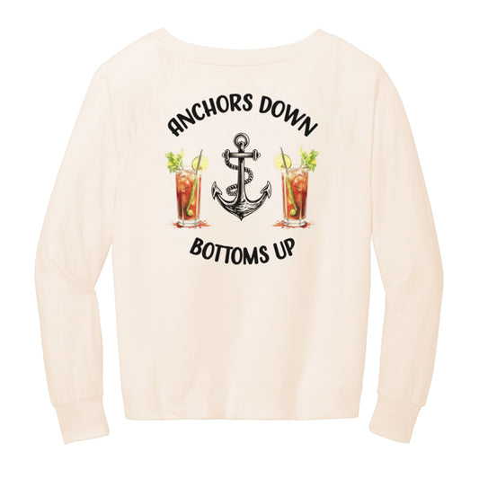 Anchors Down Bottoms Up (Bloody Mary): Ladies' Long-Sleeve