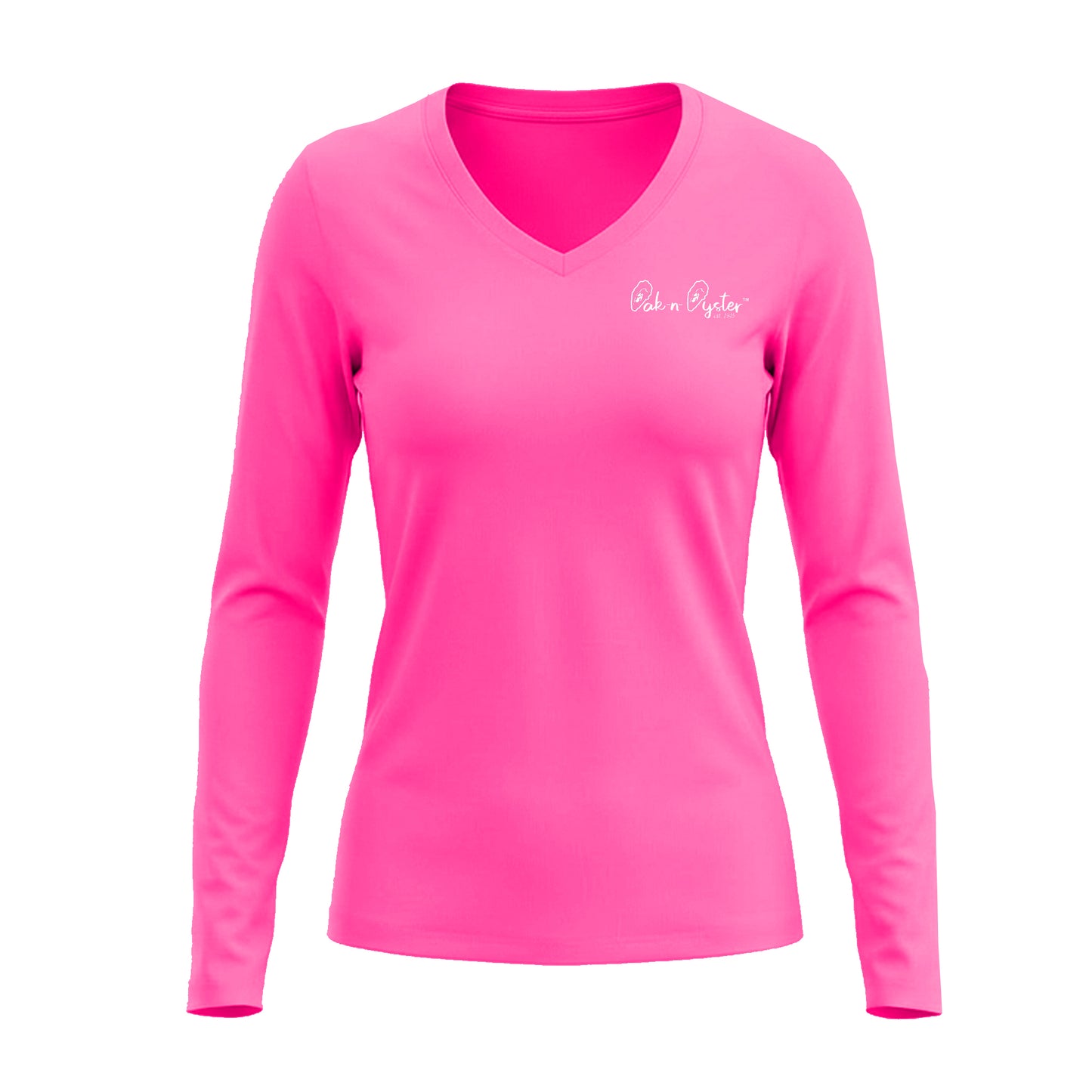 Breast Cancer Awareness: Ladies' V-Neck Long-Sleeve Dri-Fit SPF 50