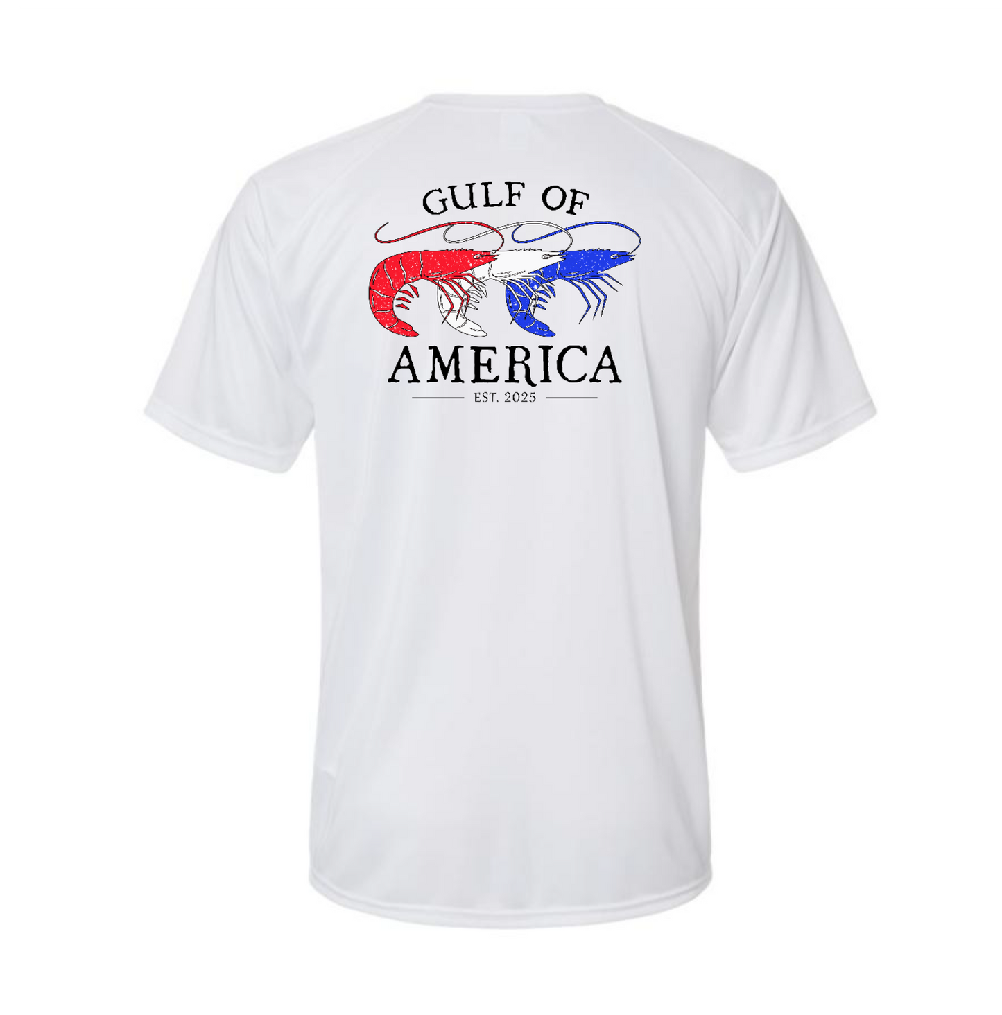 Men's Short-Sleeve Dri-Fit SPF 50 : Gulf of America (Shrimp)