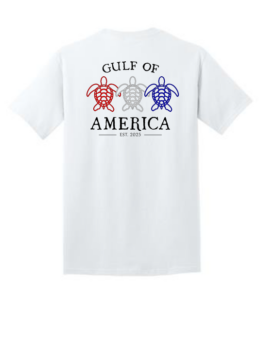 Men's Short-Sleeve Cotton :  Gulf of America (Turtle)