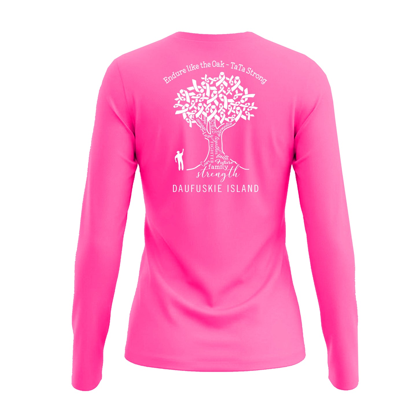 Breast Cancer Awareness: Ladies' V-Neck Long-Sleeve Dri-Fit SPF 50