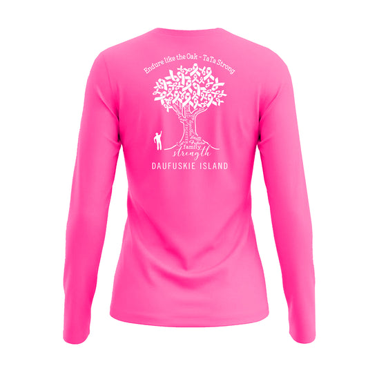 Breast Cancer Awareness: Ladies' V-Neck Long-Sleeve Dri-Fit SPF 50