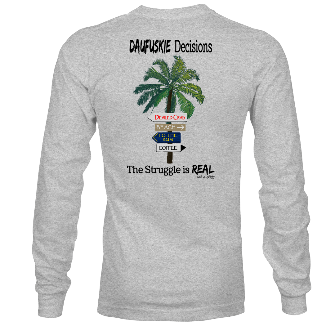Men's Long-Sleeve Cotton : Daufuskie Decisions