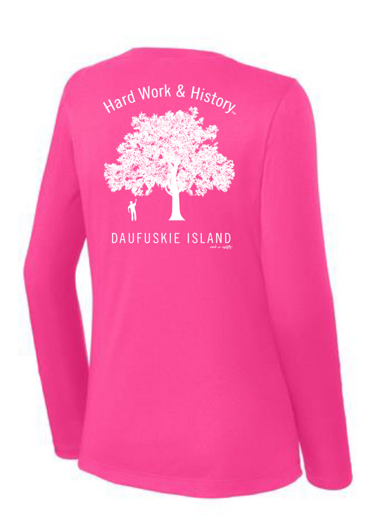 Ladies' V-Neck Long-Sleeve Dri-Fit SPF 50 : Otis & The Tree