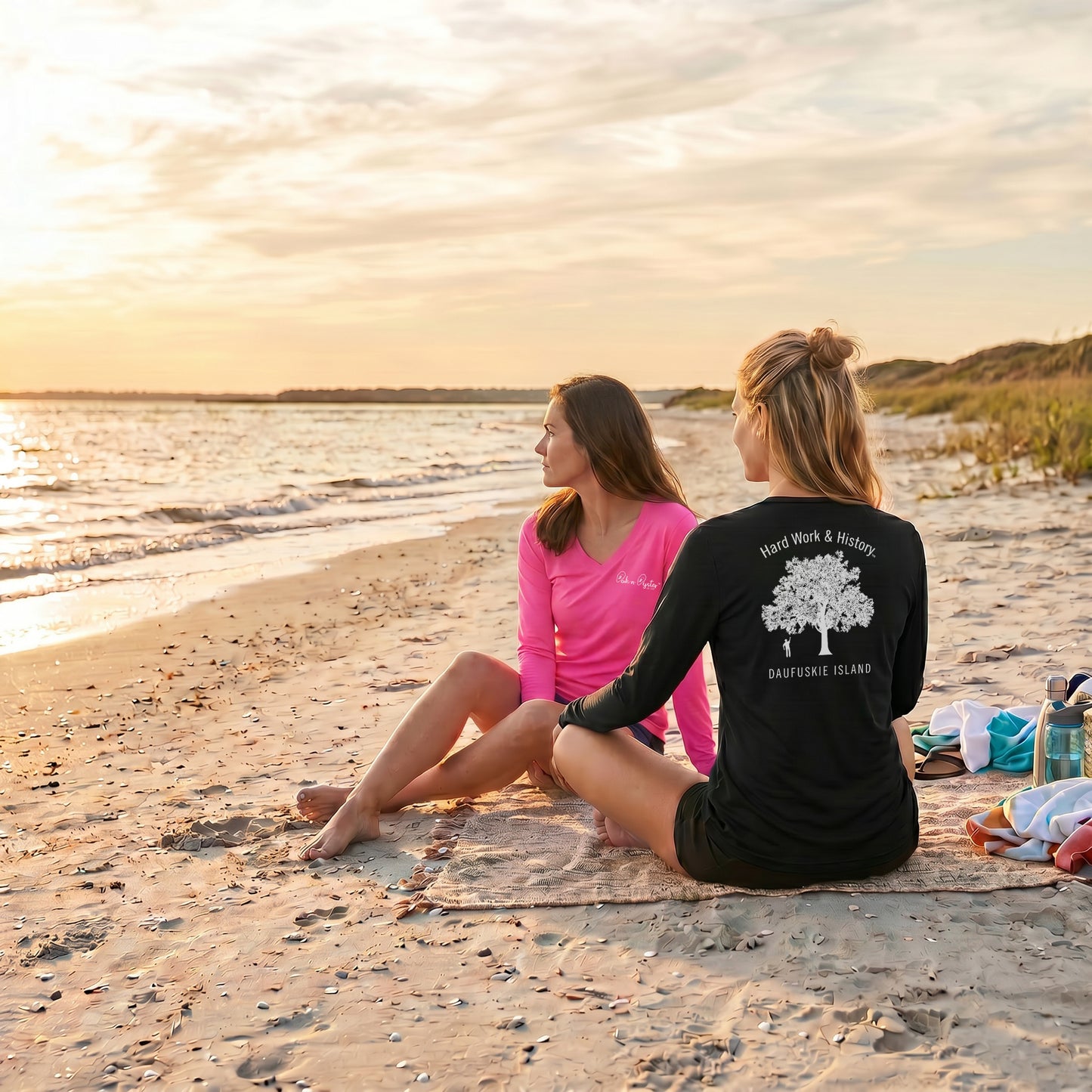 Otis & The Tree: Ladies' V-Neck Long-Sleeve Dri-Fit SPF 50