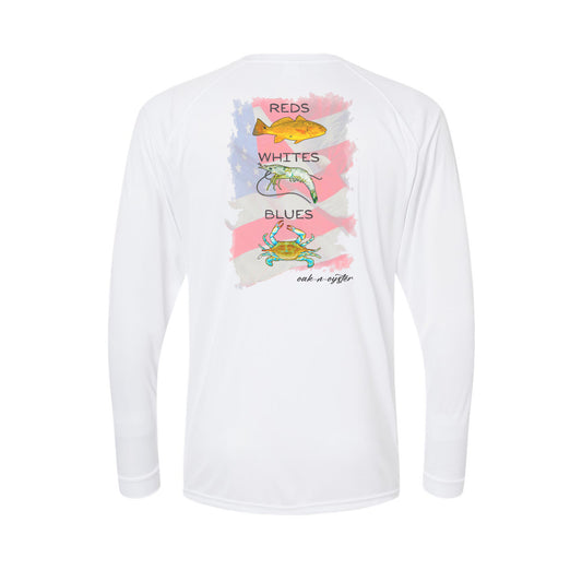 Reds-Whites-Blues: Long-Sleeve Dri-Fit