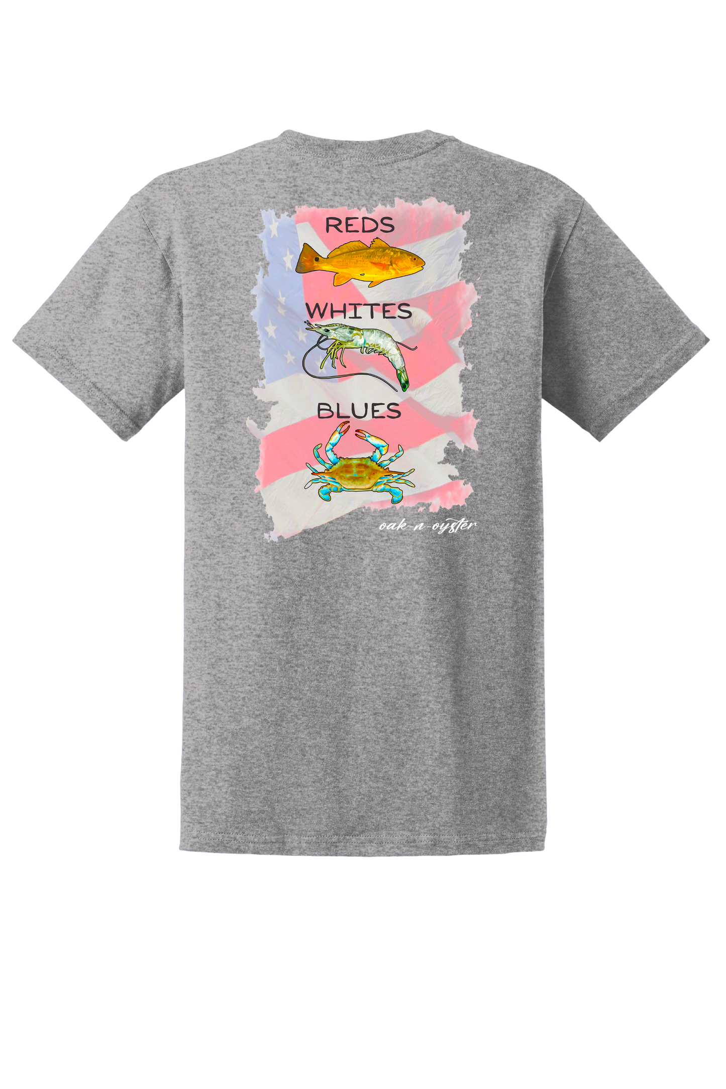 Men's Short-Sleeve Cotton : Reds-Whites-Blues