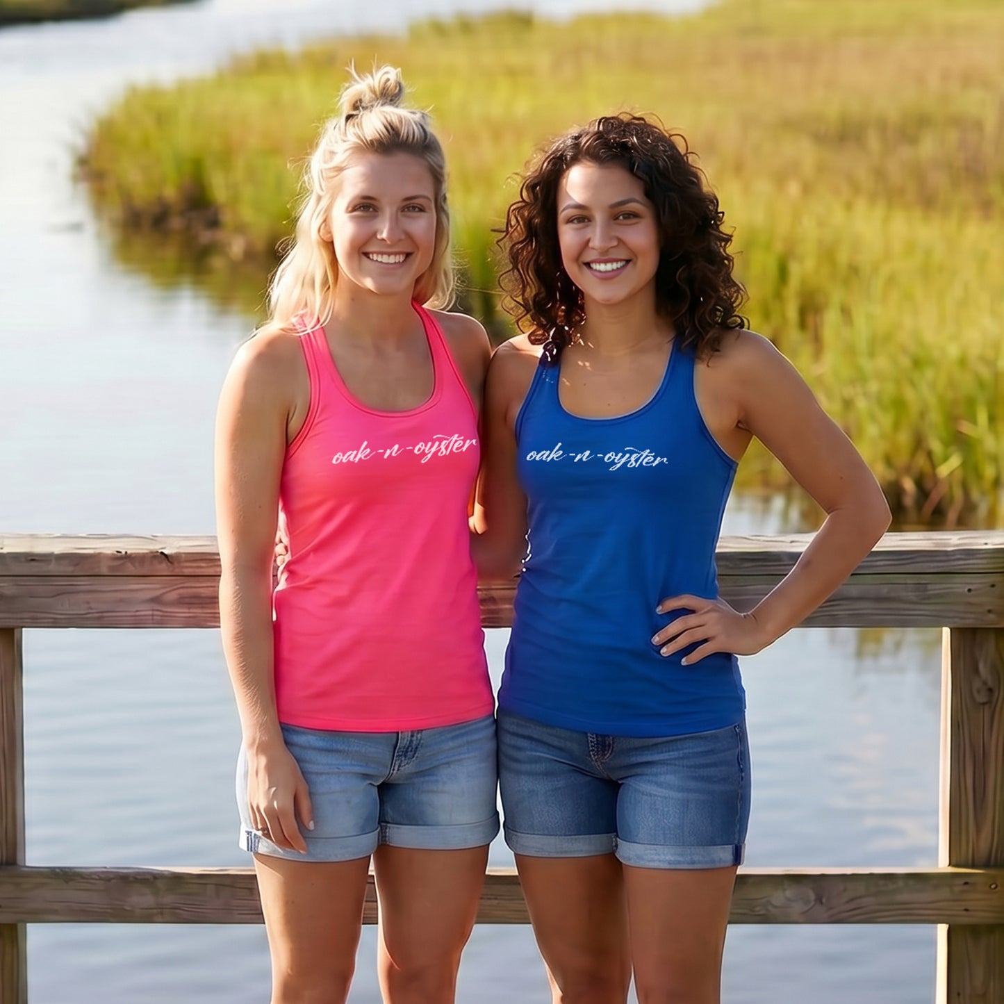 Oak-n-Oyster: Ladies' Dri-Fit Racerback Tank