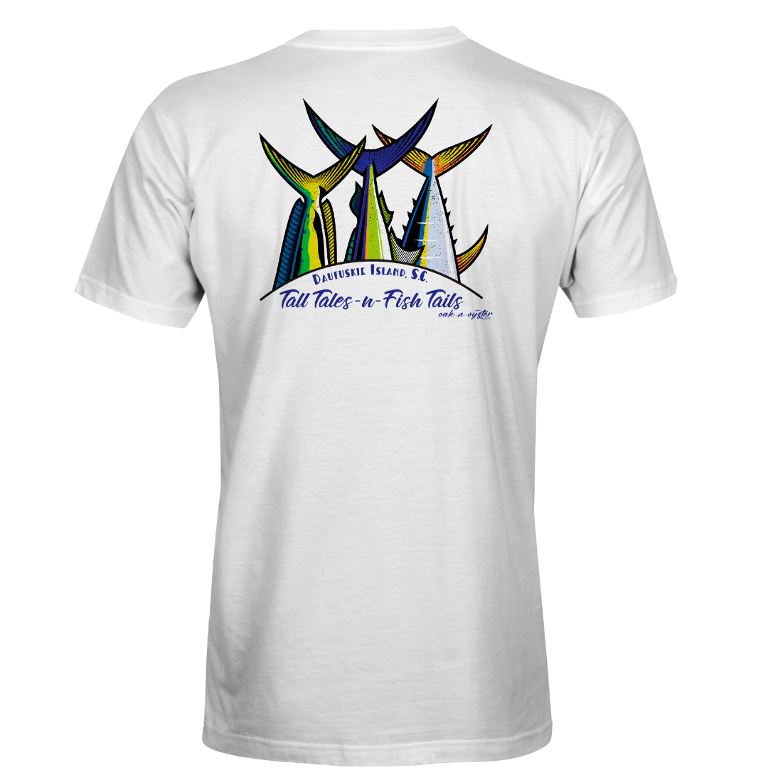Men's Short-Sleeve Cotton : Tall Tales & Fish Tails