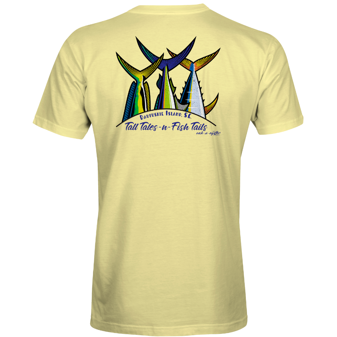 Men's Short-Sleeve Cotton : Tall Tales & Fish Tails