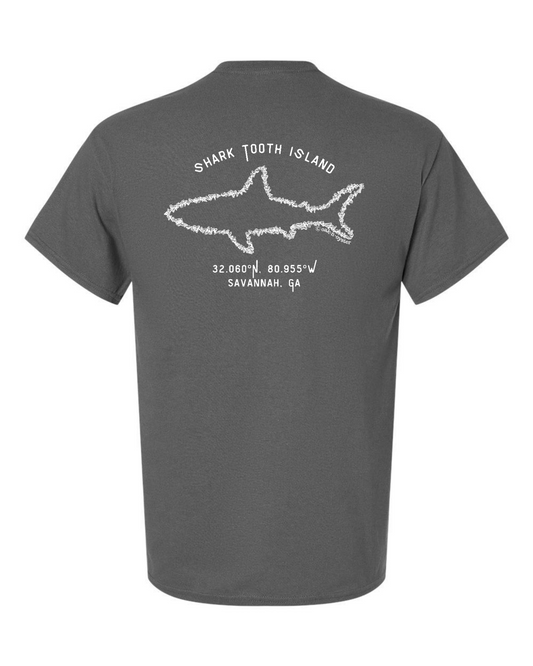 Men's Short-Sleeve Cotton : Shark Tooth Island