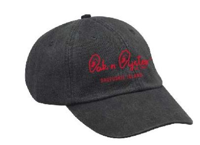 Visor or Trucker Hat : Black w/Red Embroidery