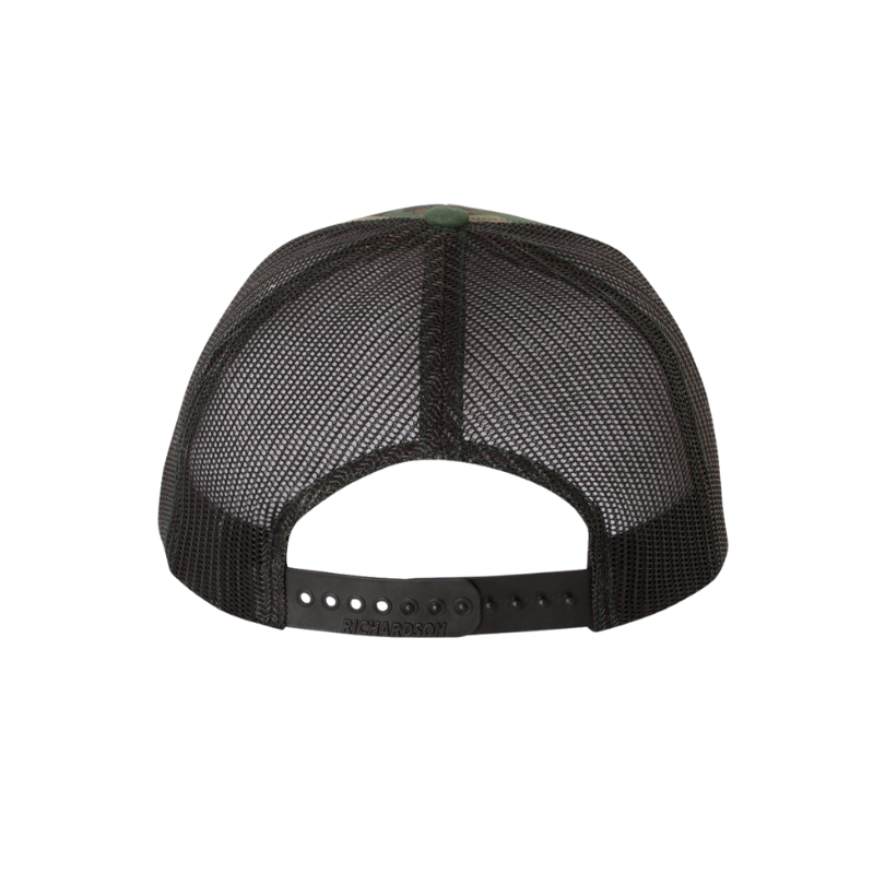 Richardson Trucker Snap-Back Hat : Army Camo / Black Mesh