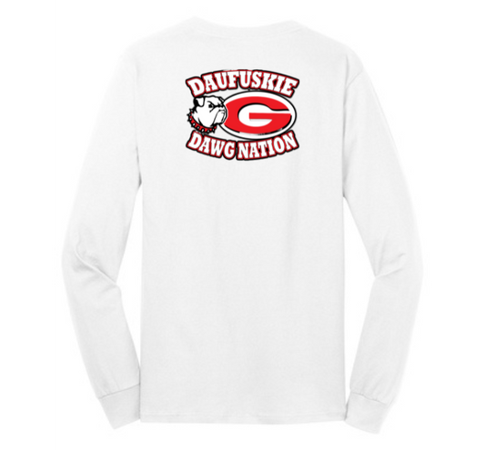 Men's Long-Sleeve Cotton : Daufuskie Dawg