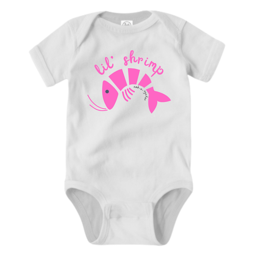 Infant Short-Sleeve Onesie : Lil' Shrimp